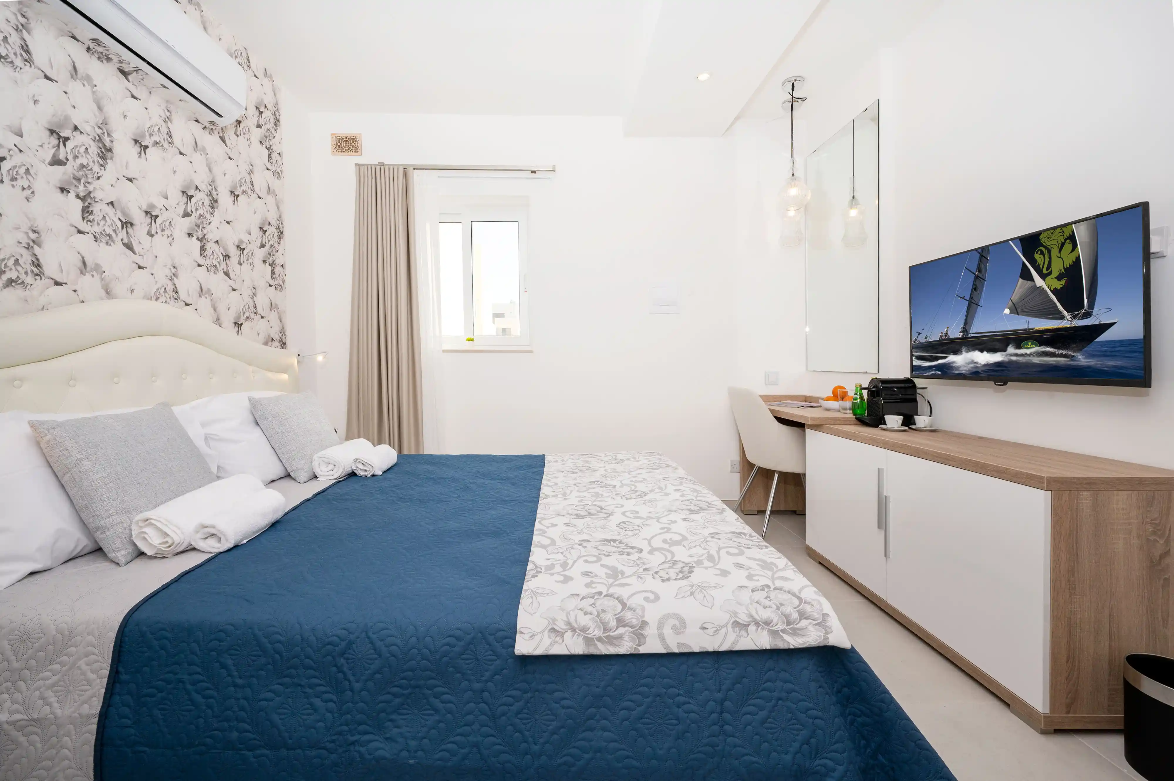 Vela Blu Boutique Stays Hero depicting a serene and stylish boutique stay environment